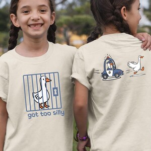 Silly Goose Kids Shirt, Kids Birthday Gift, Got Too Silly Toddler T-shirt, Funny Animal Tee, Silly Goose Kids Sweater, Cute Goose Onesie®