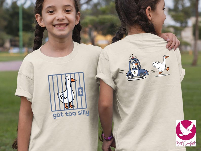 Silly Goose Kids Shirt, Kids Birthday Gift, Got Too Silly Toddler T-shirt, Funny Animal Tee, Silly Goose Kids Sweater, Cute Goose Onesie®