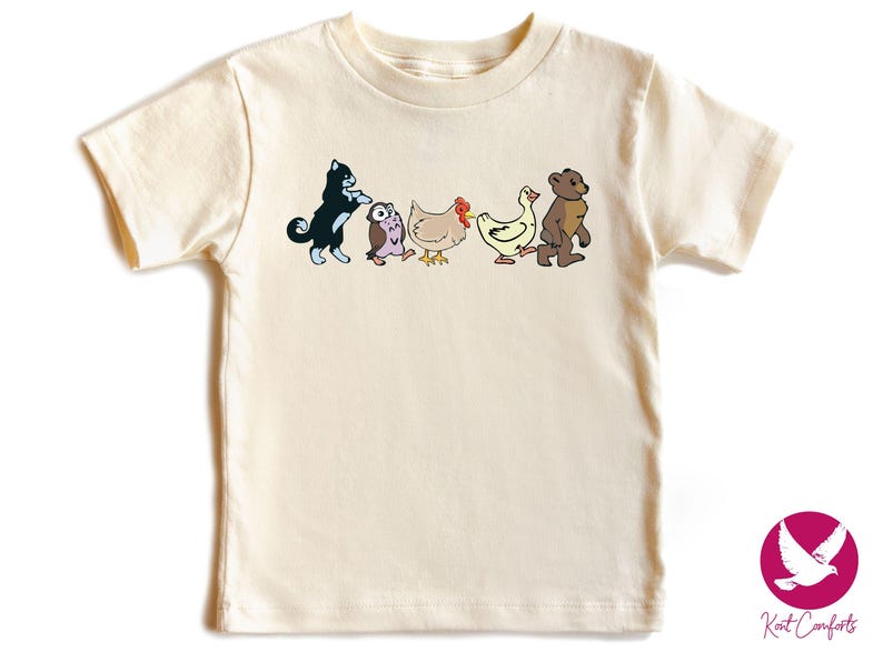 Little Bear Toddler Shirt, Vintage Animal Friends Gift, 90's Cartoons T-Shirt, Animal Friends Kids Tee, Cute Animals TV Series Bodysuits, Animated TV Show Tee, Retro Animal Friends T-Shirt, Nostalgic 90's Kids Shirts, Boho Natural Baby Bodysuits