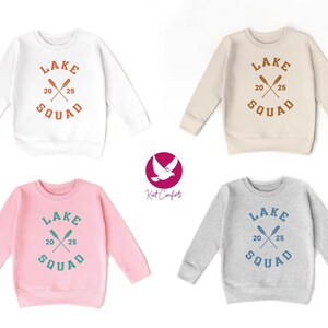Custom Lake Squad Kids Shirt, Camper Gift, Personalized Lake Squad Toddler Tee, Lake Shirt For Kids, Summer Vacation Tee, Lake Life T-shirt