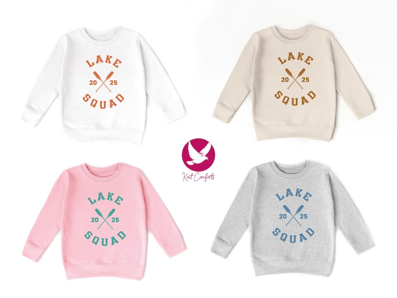 Custom Lake Squad Kids Shirt, Camper Gift, Personalized Lake Squad Toddler Tee, Lake Shirt For Kids, Summer Vacation Tee, Lake Life T-shirt