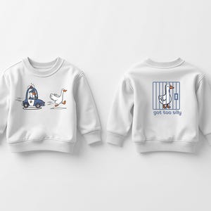 Silly Goose Kids Shirt, Kids Birthday Gift, Got Too Silly Toddler T-shirt, Funny Animal Tee, Silly Goose Kids Sweater, Cute Goose Onesie®