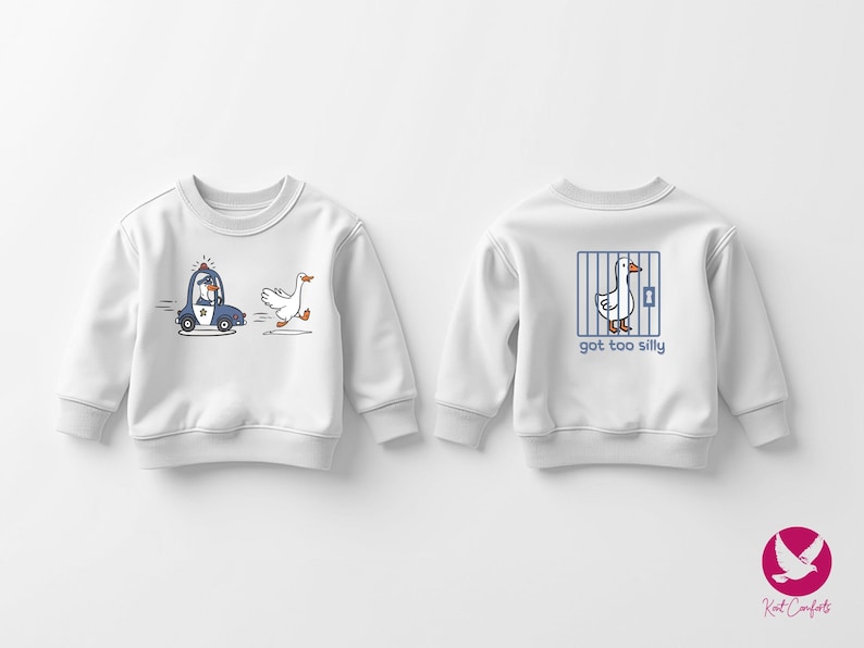 Silly Goose Kids Shirt, Kids Birthday Gift, Got Too Silly Toddler T-shirt, Funny Animal Tee, Silly Goose Kids Sweater, Cute Goose Onesie®