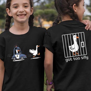 Silly Goose Kids Shirt, Kids Birthday Gift, Got Too Silly Toddler T-shirt, Funny Animal Tee, Silly Goose Kids Sweater, Cute Goose Onesie®