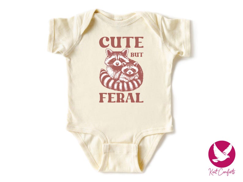 Cute But Feral Raccoon Toddler Shirt, Raccoon Lover Gift, Retro Feral Kid Tshirts, Trendy Raccoon Kids Tee, Cute Raccoon Lover Bodysuits, Boho Natural Kids Toddler Youth Tee, Sarcastic Snark Racoon Shirt, Funny Quote Women's Tee, Christmas Raccoon