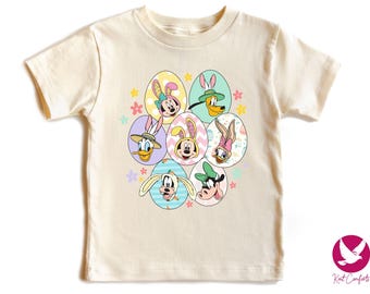Mickey Friends Easter Eggs Kids Shirt, Kids Easter Gift, Disneyland Easter Day Toddler T-shirt, Easter Kids Sweater, Easter Day Baby Outfit