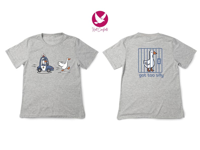 Silly Goose Kids Shirt, Kids Birthday Gift, Got Too Silly Toddler T-shirt, Funny Animal Tee, Silly Goose Kids Sweater, Cute Goose Onesie®