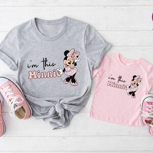 I’m This Minnie Girls Shirt, Unique Gift For Girls, Disney Minnie Birthday Party Tee, Trendy Minnie Mouse T-Shirt, Minnie Baby Girl Tee, Disney Minnie Coquette Bow Shirt, Girls Disney Trip Shirt, Vintage Girly Disney Shirt, Birthday Gifts For Girls