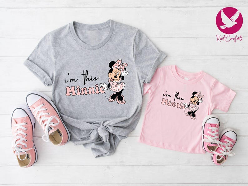 I’m This Minnie Girls Shirt, Unique Gift For Girls, Disney Minnie Birthday Party Tee, Trendy Minnie Mouse T-Shirt, Minnie Baby Girl Tee, Disney Minnie Coquette Bow Shirt, Girls Disney Trip Shirt, Vintage Girly Disney Shirt, Birthday Gifts For Girls