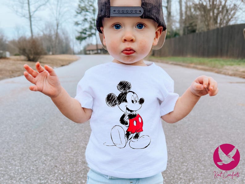 Vintage Mickey and Minnie Mouse Kids Shirt, Classic Mickey and Minnie Toddler Tee, Retro Disney Trip Shirt, Disney Family Vacation Shirt