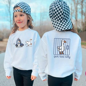 Silly Goose Kids Shirt, Kids Birthday Gift, Got Too Silly Toddler T-shirt, Funny Animal Tee, Silly Goose Kids Sweater, Cute Goose Onesie®