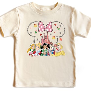 Disney Princess Girls Shirt, Unique Gifts For Girls, Disney Coquette Bow Girls T-Shirt, Girly Disney Trip Tee, Magic Kingdom Castle Baby Tee