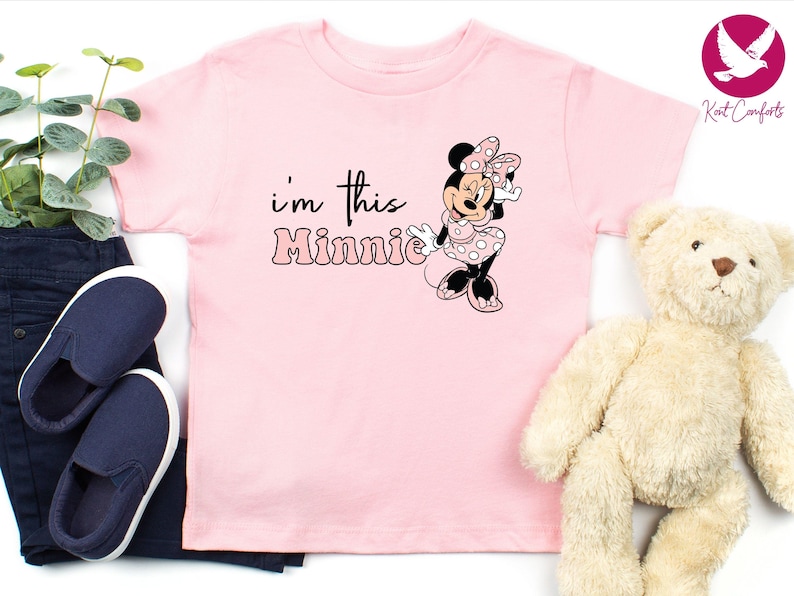 I’m This Minnie Girls Shirt, Unique Gift For Girls, Disney Minnie Birthday Party Tee, Trendy Minnie Mouse T-Shirt, Minnie Baby Girl Tee, Disney Minnie Coquette Bow Shirt, Girls Disney Trip Shirt, Vintage Girly Disney Shirt, Birthday Gifts For Girls