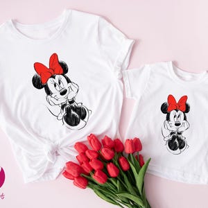 Vintage Mickey and Minnie Mouse Kids Shirt, Classic Mickey and Minnie Toddler Tee, Retro Disney Trip Shirt, Disney Family Vacation Shirt