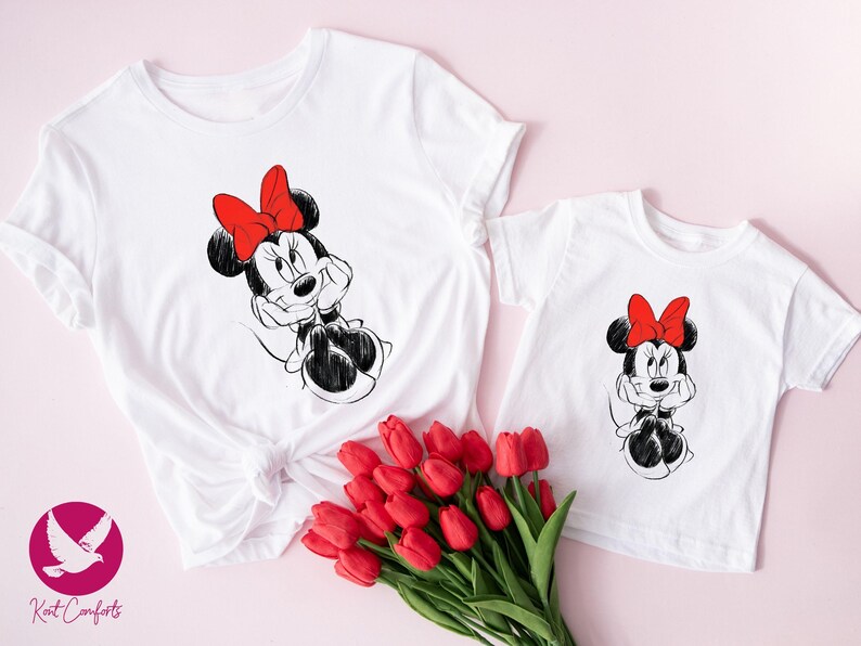 Vintage Mickey and Minnie Mouse Kids Shirt, Classic Mickey and Minnie Toddler Tee, Retro Disney Trip Shirt, Disney Family Vacation Shirt