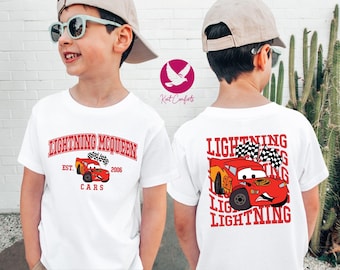 Disney Lightning McQueen Kids Shirt, Disney Cars Gift For Boys, Lightning McQueen Sweatshirt, Cars Movie Toddler Tee, McQueen Baby Onesie®