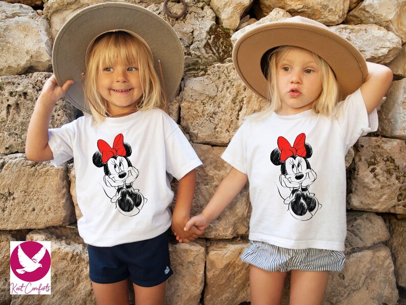Vintage Mickey and Minnie Mouse Kids Shirt, Classic Mickey and Minnie Toddler Tee, Retro Disney Trip Shirt, Disney Family Vacation Shirt