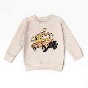 Disney Safari Trip Kids Sweatshirt, Disney Wild Life Gift For Toddlers, Mickey And Friends Safari Sweatshirt, Disney Animal Kingdom Sweater