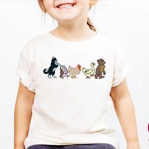 Little Bear Toddler Shirt, Vintage Animal Friends Gift, 90's Cartoons T-Shirt, Animal Friends Kids Tee, Cute Animals TV Series Bodysuits, Animated TV Show Tee, Retro Animal Friends T-Shirt, Nostalgic 90's Kids Shirts, Boho Natural Baby Bodysuits