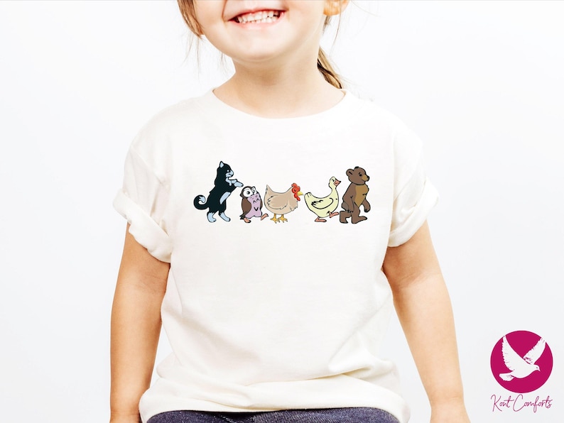 Little Bear Toddler Shirt, Vintage Animal Friends Gift, 90's Cartoons T-Shirt, Animal Friends Kids Tee, Cute Animals TV Series Bodysuits, Animated TV Show Tee, Retro Animal Friends T-Shirt, Nostalgic 90's Kids Shirts, Boho Natural Baby Bodysuits