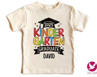 Custom Kindergarten Graduation Shirt, Kindergarten Graduation Gift, Personalized Kindergarten Grad T-shirt, Last Day of Kindergarten Shirt