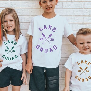 Custom Lake Squad Kids Shirt, Camper Gift, Personalized Lake Squad Toddler Tee, Lake Shirt For Kids, Summer Vacation Tee, Lake Life T-shirt Bild 5