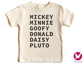 Mickey And Friends Kids Shirt, Unique Disney Gifts For Kids, Toddler Disney T-Shirt, Disney Family Matching Tee, Disney Characters Onesie®