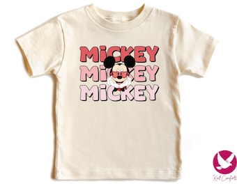 Mickey Mouse Kids Valentine Shirt, Unique Valentine Gift For Kids, Disney Mickey Valentine's Day Toddler Tee, Disneyland Valentine T-shirt