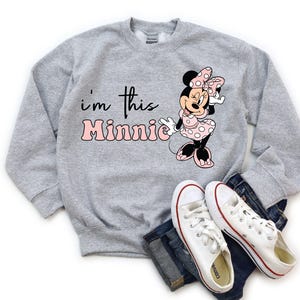 I’m This Minnie Girls Shirt, Unique Gift For Girls, Disney Minnie Birthday Party Tee, Trendy Minnie Mouse T-Shirt, Minnie Baby Girl Tee, Disney Minnie Coquette Bow Shirt, Girls Disney Trip Shirt, Vintage Girly Disney Shirt, Birthday Gifts For Girls