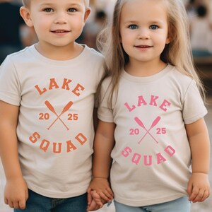 Custom Lake Squad Kids Shirt, Camper Gift, Personalized Lake Squad Toddler Tee, Lake Shirt For Kids, Summer Vacation Tee, Lake Life T-shirt