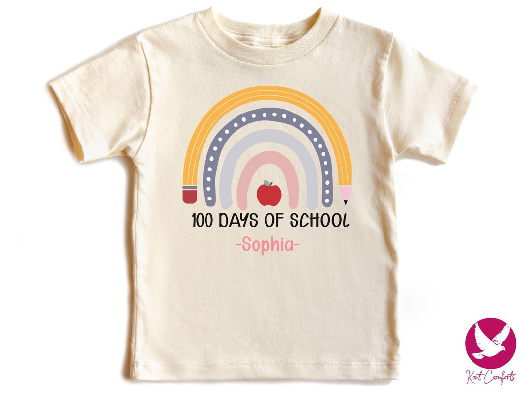 Custom 100 Days of School Kids Shirt, 100th Day of School Gifts for ...