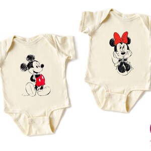 Vintage Mickey and Minnie Mouse Kids Shirt, Classic Mickey and Minnie Toddler Tee, Retro Disney Trip Shirt, Disney Family Vacation Shirt