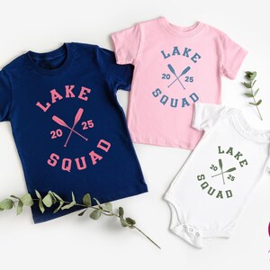 Custom Lake Squad Kids Shirt, Camper Gift, Personalized Lake Squad Toddler Tee, Lake Shirt For Kids, Summer Vacation Tee, Lake Life T-shirt