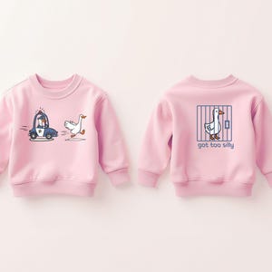 Silly Goose Kids Shirt, Kids Birthday Gift, Got Too Silly Toddler T-shirt, Funny Animal Tee, Silly Goose Kids Sweater, Cute Goose Onesie®