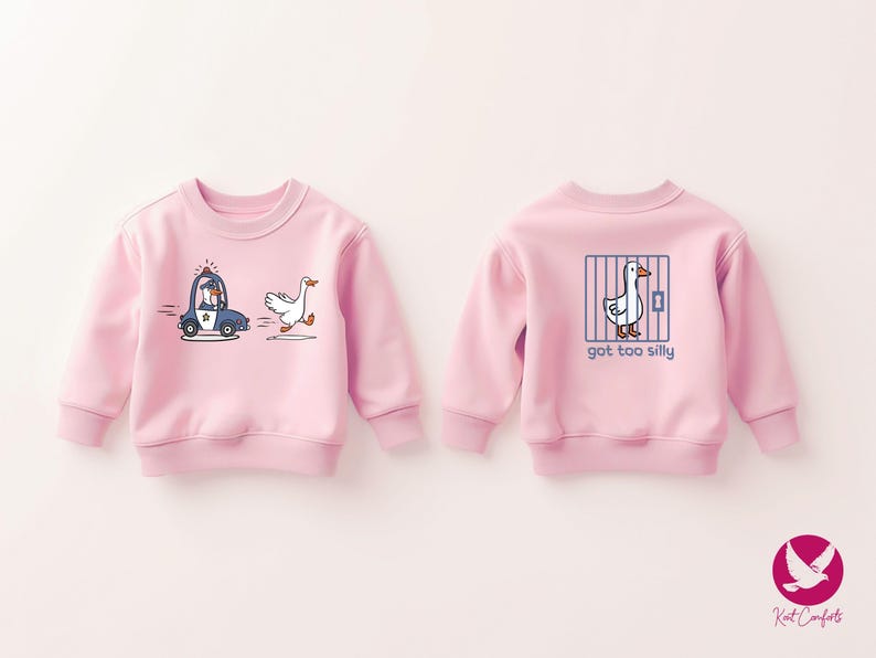 Silly Goose Kids Shirt, Kids Birthday Gift, Got Too Silly Toddler T-shirt, Funny Animal Tee, Silly Goose Kids Sweater, Cute Goose Onesie®