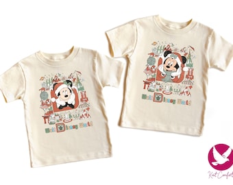 Mickey Minnie Toddlers Christmas Shirt, Santa Christmas Kids Gifts, Disney Couples Family Christmas Tee, Disney Mickey Minnie Baby Shower