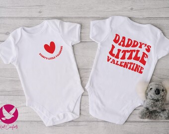 Daddy's Little Valentine Onesie®, Little Kids Valentine Gift, Funny Valentine's Day Toddler Tee, Kids Valentines Day Shirt, Cute Baby Tee
