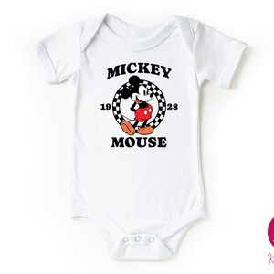 Vintage Disney Mickey Mouse Shirt, Disneyland Mickey Gift For Kids, Retro Mickey Mouse Toddler Tee, Classic Mickey Mouse 1928 Bodysuit, Disney Family Shirt, Disney Trip T-Shirt, Magic Kingdom Baby Onesie®, Disneyworld Classical Mickey Mouse Bodysuit