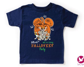 Custom Mickey's Halloween Party Kids Shirt, Halloween Gift, Disney Halloween Toddler T-shirt, Mickey Friends Pumpkin Tee, Disney Fall Shirt