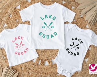 Custom Lake Squad Kids Shirt, Camper Gift, Personalized Lake Squad Toddler Tee, Lake Shirt For Kids, Summer Vacation Tee, Lake Life T-shirt