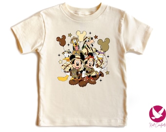 Camiseta de viaje de safari de Mickey y sus amigos para niños pequeños, regalo de vida salvaje de Disney para niños, camiseta de safari de Disney Animal Kingdom, camiseta de safari de Disney para bebés