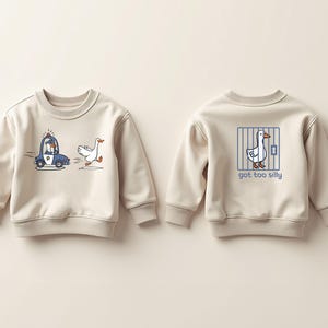 Silly Goose Kids Shirt, Kids Birthday Gift, Got Too Silly Toddler T-shirt, Funny Animal Tee, Silly Goose Kids Sweater, Cute Goose Onesie®