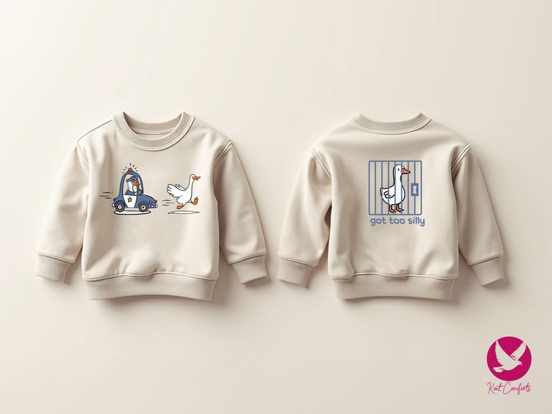 Silly Goose Kids Shirt, Kids Birthday Gift, Got Too Silly Toddler T-shirt, Funny Animal Tee, Silly Goose Kids Sweater, Cute Goose Onesie®