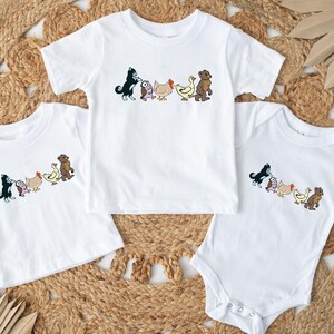 Little Bear Toddler Shirt, Vintage Animal Friends Gift, 90's Cartoons T-Shirt, Animal Friends Kids Tee, Cute Animals TV Series Bodysuits, Animated TV Show Tee, Retro Animal Friends T-Shirt, Nostalgic 90's Kids Shirts, Boho Natural Baby Bodysuits