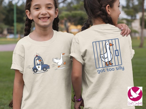 Silly Goose Kids Shirt, Kids Birthday Gift, Got Too Silly Toddler T-shirt, Funny Animal Tee, Silly Goose Kids Sweater, Cute Goose Onesie®