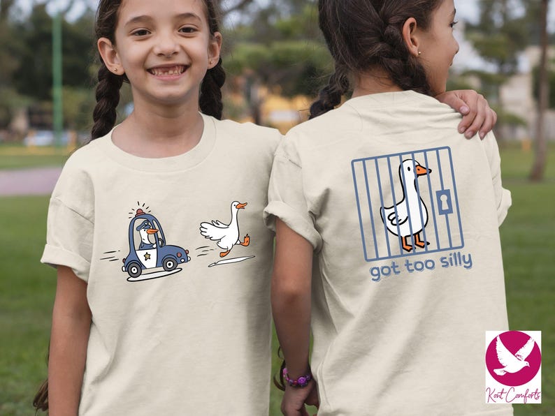 Silly Goose Kids Shirt, Kids Birthday Gift, Got Too Silly Toddler T-shirt, Funny Animal Tee, Silly Goose Kids Sweater, Cute Goose Onesie®