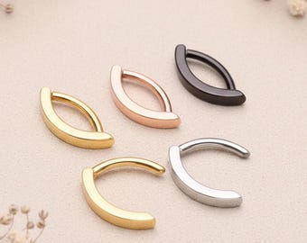 ASTM F136 Titanium Curved Bar Belly Clicker