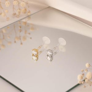 14K Gold BioFlex Gem Stud Push-Fit Labret
