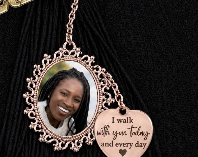 Personalized Graduation Memorial Photo Charm | Custom Cap Tassel Keepsake with Loving Memory Saying