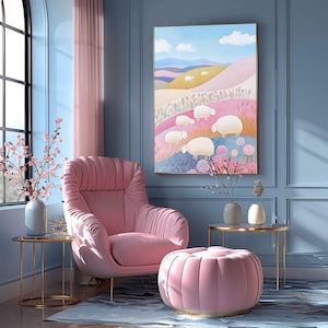 Pastell Schaf Kunstdruck wunderliche Bauernhof Tier Dekor für Kinderzimmer Druckbare Kinderzimmer Wandkunst für Kinderzimmer Baby-Druck
